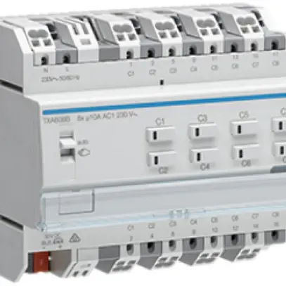 Module de sortie AMD KNX Hager easy 10A octuple 