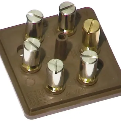 Boîte de dérivation AP Woodtli avec couvercle 5×1.5mm² brun 