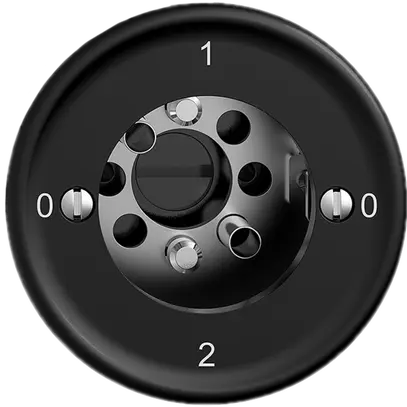 Drehschalter STANDARDdue SNAPFIX® Umschalter 2/1L ohne Zylinder sz 