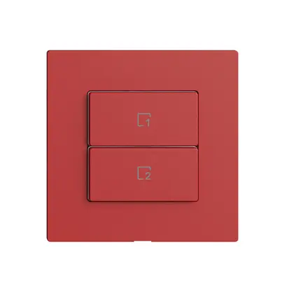 Comando per pulsante scena 2 scene vert./2T Edue Wiser berry 