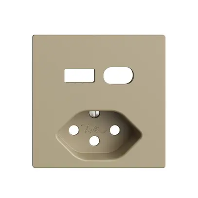 Kit di montaggio Feller EDIZIOdue per presa USB tipo A+C + tipo 13 sand 