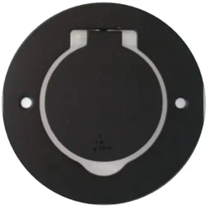 Presa da suolo Arnould ART, rotondo, 1×T23, zama, nero opaco 