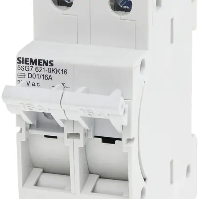 Interrupteur de charge Siemens MINIZED 5SG7 avec fusible D01 2L 400V 16A 2UM 
