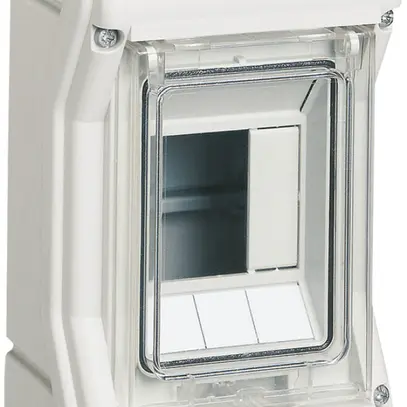 Quadro di distribuzione AP Hager vector 1 fila 3UM IP54/IP65 111×175×93mm 