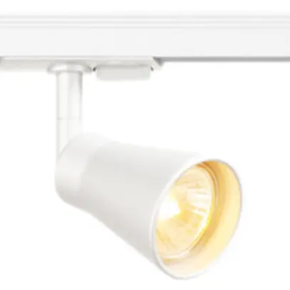 Projecteur SLV AVO, GU10 50W avec adaptateur 1-phase IP20 blanc 