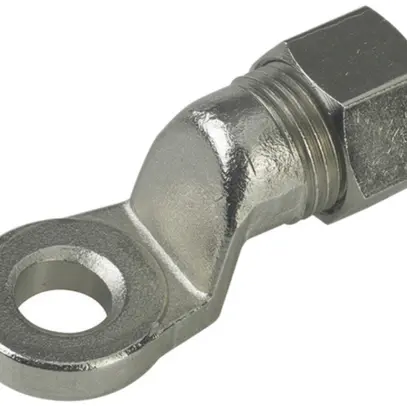 Capocorda a vite Flury PA 73 per filo, Ø 8mm, ottone-nichelato 