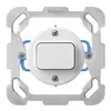 Insert pour contact à poussoir ENC basico C/1L avec plaque de fixation blanc 