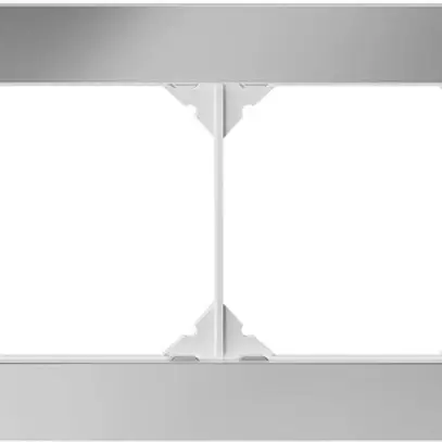 En-tête ENC EDIZIO.liv prestige SNAPFIX® 1×4 94×274mm acier chromé poli 