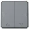 Pulsante per tapparella PLEXO 3+3/1L grigio 