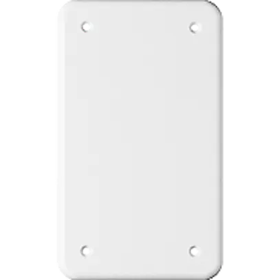 Abdeckplatte I-I 4-Befestigungslöcher weiss 