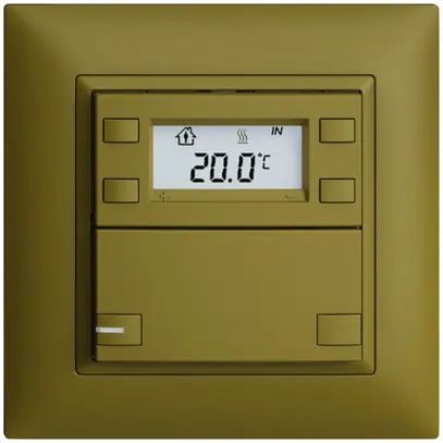 Poussoir RTH ENC KNX 1× EDIZIOdue FMI olive, avec LED RGB 