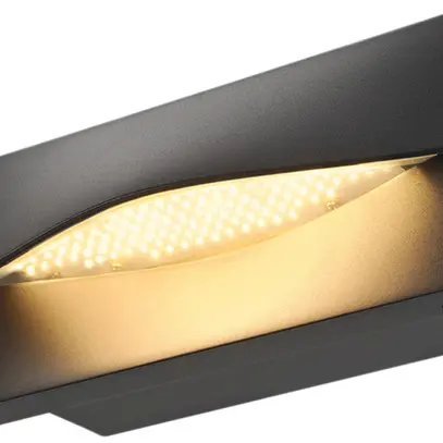 Lampada a muro LED INS SLV ADI LED, 15.4W 870lm 3000K IP55 antracite 