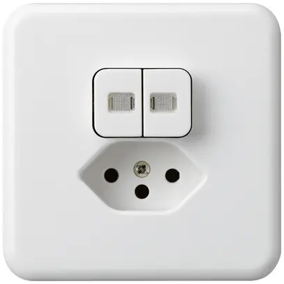 Combinazione luminosa INC 1/3+3/1L+tipo 13 bianco basico 2 lenti per BOMI 