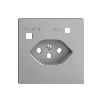 Kit frontal EDIZIOdue pour prise FI F, T13, silver 