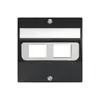 Kit di copertura SIDUS per 2RJ45 antracite 