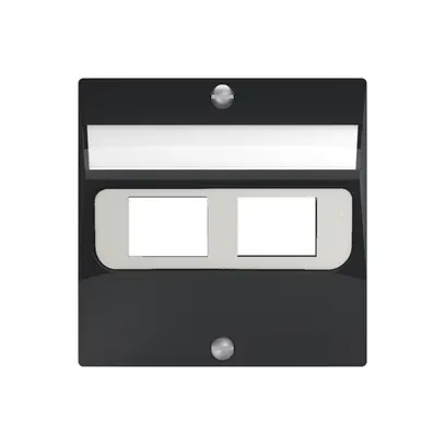 Abdeckset SIDUS zu 2RJ45 anthrazit 