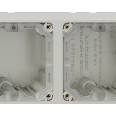 En-tête NAP Feller NEVO, 1×2, pour appareils N.CO, gris clair 