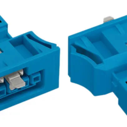 Prise WAGO 5L 0.25…1.5mm² bleu codification I 16A 400V Snap-In 