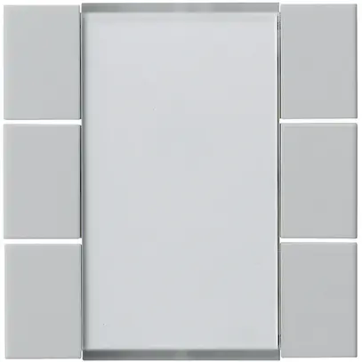 Kit frontale Hager kallysto 6×KNX grigio chiaro 