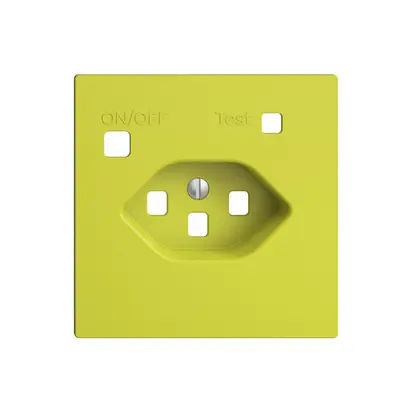 Kit frontal EDIZIOdue pour prise FI F, T23, lemon 