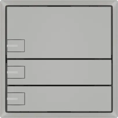 Poussoir universel EDIZIO.liv UNI SNAPFIX® 5…48V a.LED bleu 3× comm.1T grc 