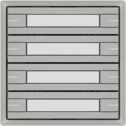 Pulsante KNX RGB EDIZIO.liv SNAPFIX® sensore temp.RGB-LED targ.4× com.2T grc 