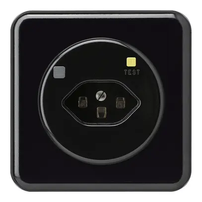 Prise ENC basico C T23 FI 30mA noir 