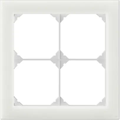 Intestazione INC EDIZIO.liv prestige SNAPFIX® 2×2 154×154mm vetro bianco 