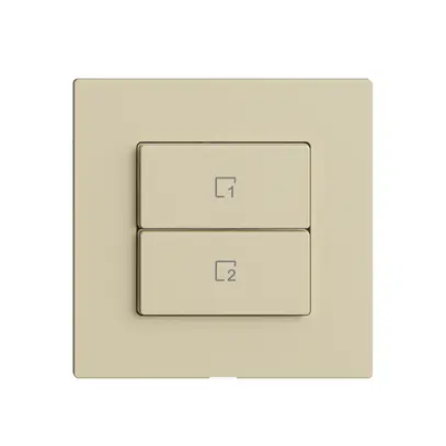 Comando per pulsante scena 2 scene vert./2T Edue Wiser vanille 