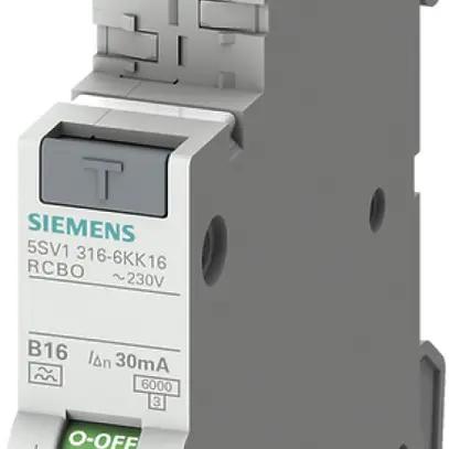 Disgiuntore differenziale Siemens SENTRON RCBO 1LN B-16A A-0.03A 6kA 1UM 