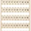 Bezeichnungskarte WAGO 10×1…10 weiss 