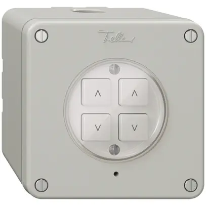 Interrupteur stores AP 2K/4T NEVO Wiser gris clair 