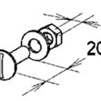 Boulon M6×20mm acier inoxydable 