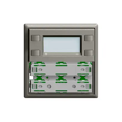 Placca frontale RTH KNX 1…4×EDIZIOdue grigio scuro, con LED RGB 