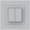 Poussoir sans fil Friends of Hue KPR, 4×, 94×94mm, autocollant, gris clair 