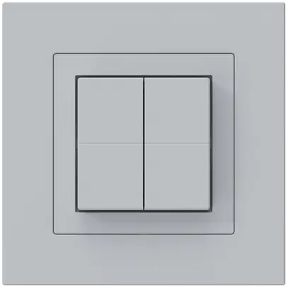 Poussoir sans fil Friends of Hue KPR, 4×, 94×94mm, autocollant, gris clair 