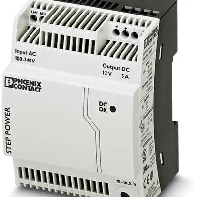 Alimentazione a commutazion.Phoenix Contact 12VDC 5A 1 fase 