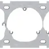 Plaque de fixation ABB 1×3 fixation à 2 points+2×à 3 points 