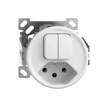 Combinaison AP 1/3+3/1P+T13 STANDARDdue blanc, sans capot 