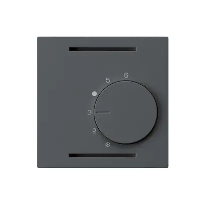 Kit frontale INC kallysto antracite per termostato ambiente senza interruttore 