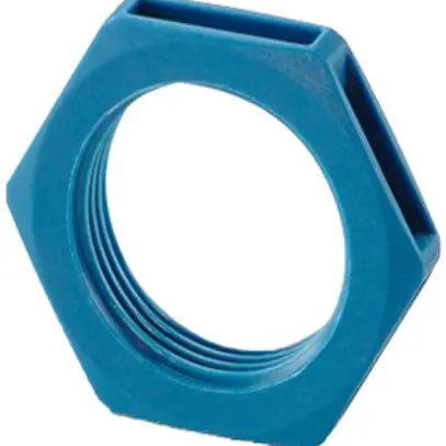 Contre-écrou PX FT M/PG25 2.5×6.5mm matière synthétique polyamide bleu 