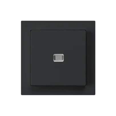 Pulsante luminoso INC kallysto A-R/2P nero 