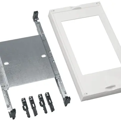 Kit Hager univers N 450×250mm pour 1 sectionneur DIN1 sur plaque de montage 