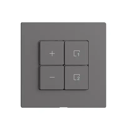 Comando per dimmer 1c scena/4t Edue Wiser grigio scuro 