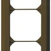 Cadre de recouvrement ENC kallysto.line 3×1 brun 92×212mm 