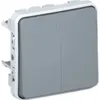 Contact à bascule double PLEXO O+F/1L gris 
