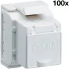 RJ45-Modul Hager HMS Kat.6a, UTP, weiss, 100 Stück 