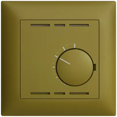 Thermostat d'ambiance ENC EDIZIOdue olive, sans interrupteur 