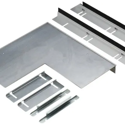 Angle plat Hager brosse/LED/intérieur pour BKB 85×250mm 