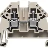 Borne de passage Weidmüller WDU N connexion à vis 4mm² 32A TS35 beige 